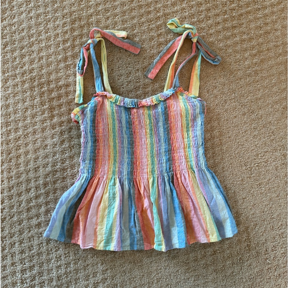 Gap shoulder tie tank top
